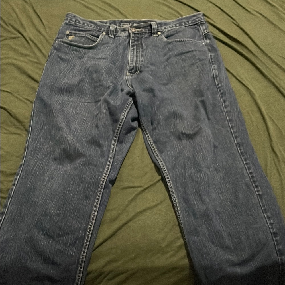 Baggy rocawear dark bluee jeanss